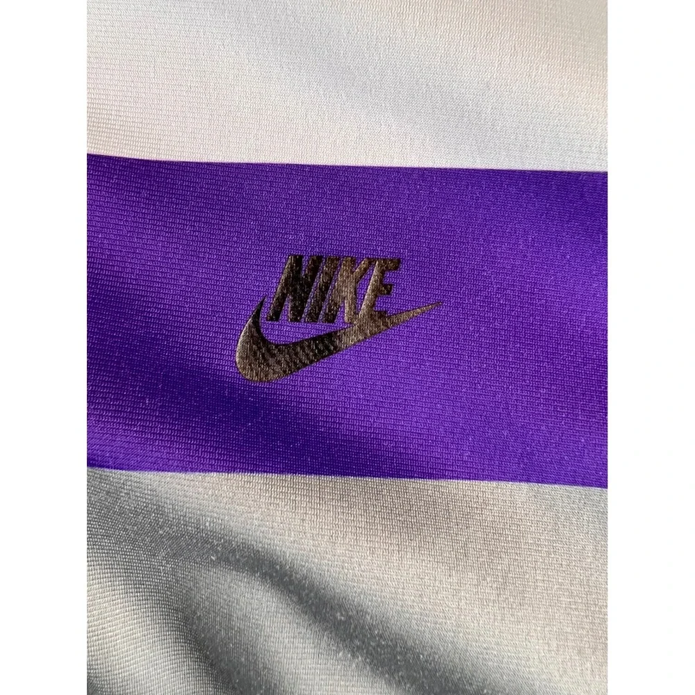 Nike Sportswear Mens Grey Purple Colorblock Full Zip Track Jacket 323965-012 L
